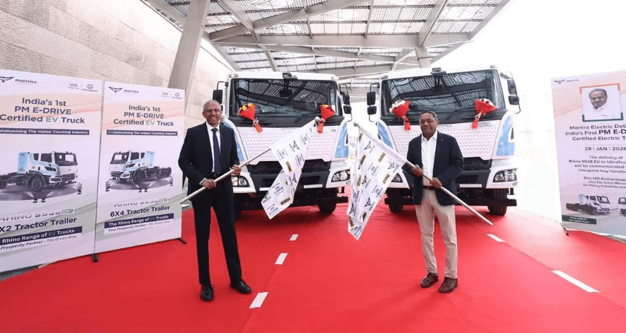 Montra Electric Rhino 5538 PM E-DRIVE certification handover